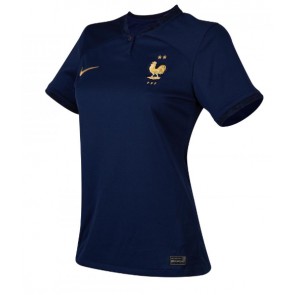 Frankrike kläder Kvinnor VM 2022 Hemmatröja Kortärmad